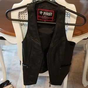 Women's leather Vest